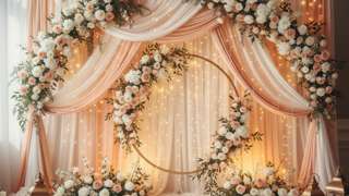 背景墙设计效果图（婚礼背景墙设计效果图）：打造唯美舞台全攻略